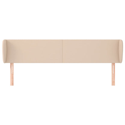 vidaXL Kopfteil mit Ohren Cappuccino-Braun 163x23x78/88 cm Kunstleder