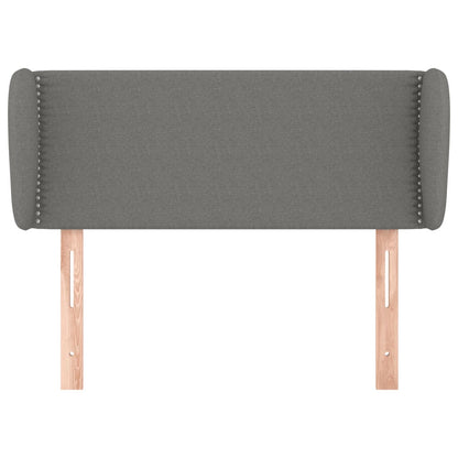 vidaXL Kopfteil mit Ohren Dunkelgrau 83x23x78/88 cm Stoff