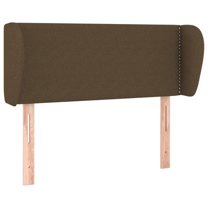 vidaXL Kopfteil mit Ohren Dunkelbraun 83x23x78/88 cm Stoff