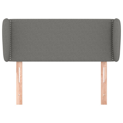 vidaXL Kopfteil mit Ohren Dunkelgrau 103x23x78/88 cm Stoff