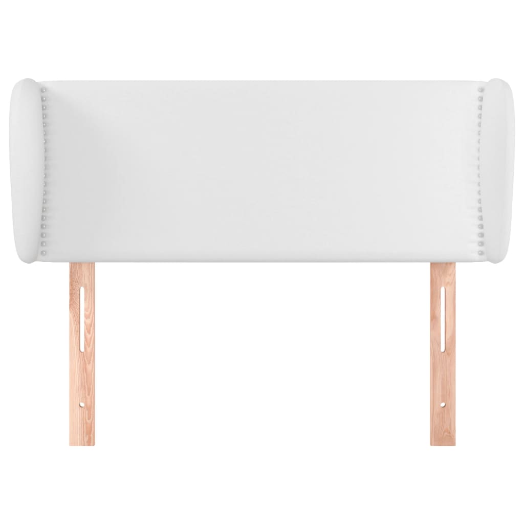 vidaXL Kopfteil mit Ohren Weiß 103x23x78/88 cm Kunstleder