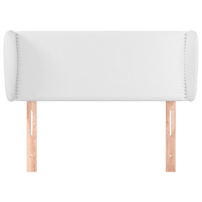 vidaXL Kopfteil mit Ohren Weiß 103x23x78/88 cm Kunstleder