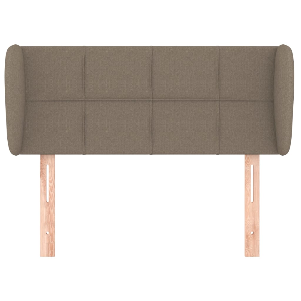 vidaXL Kopfteil mit Ohren Taupe 83x23x78/88 cm Stoff