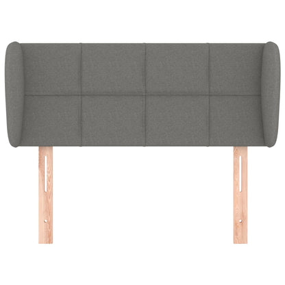 vidaXL Kopfteil mit Ohren Dunkelgrau 93x23x78/88 cm Stoff