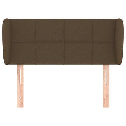 vidaXL Kopfteil mit Ohren Dunkelbraun 103x23x78/88 cm Stoff