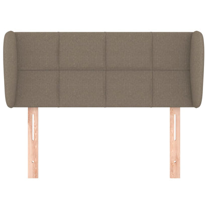 vidaXL Kopfteil mit Ohren Taupe 103x23x78/88 cm Stoff