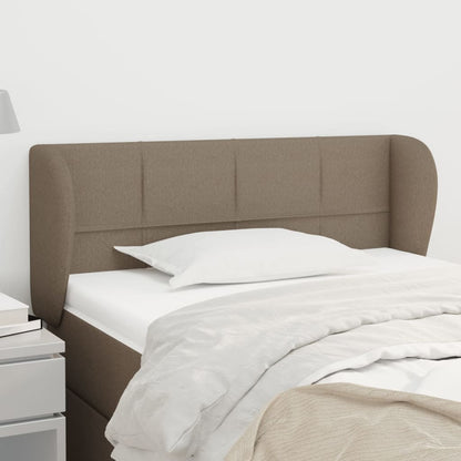vidaXL Kopfteil mit Ohren Taupe 103x23x78/88 cm Stoff