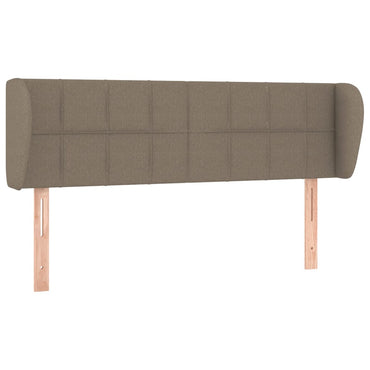 vidaXL Kopfteil mit Ohren Taupe 147x23x78/88 cm Stoff