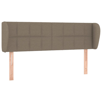 vidaXL Kopfteil mit Ohren Taupe 147x23x78/88 cm Stoff
