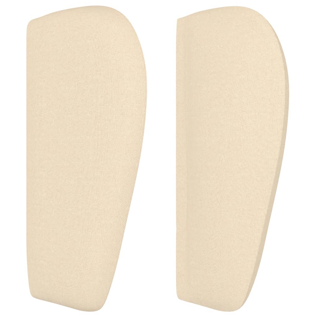 vidaXL Kopfteil mit Ohren Creme 147x23x78/88 cm Stoff