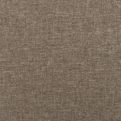 Kopfteil mit Ohren Taupe 203x23x78/88 cm Stoff