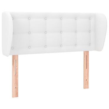 vidaXL Tête de lit à oreilles Blanc 83x23x78/88 cm Similicuir