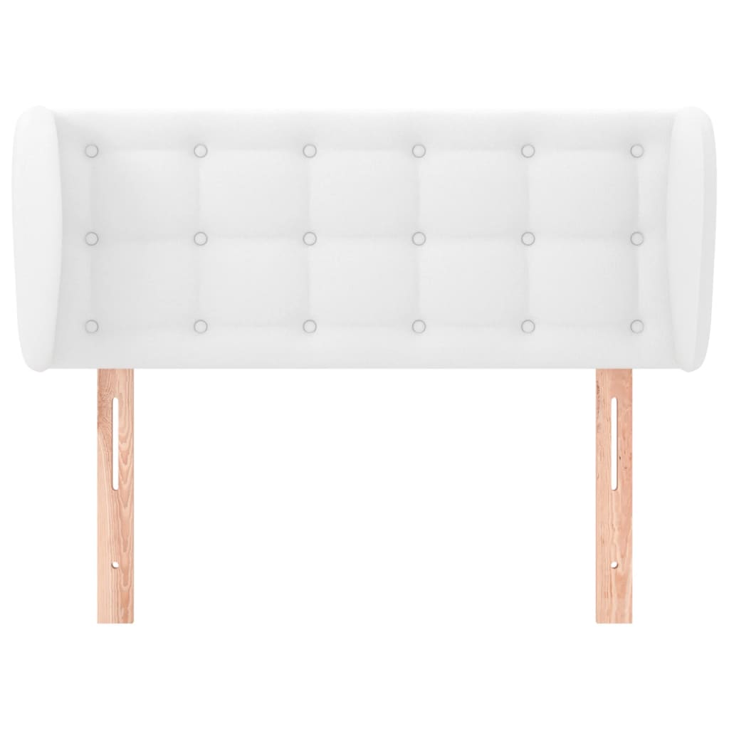 vidaXL Tête de lit à oreilles Blanc 83x23x78/88 cm Similicuir