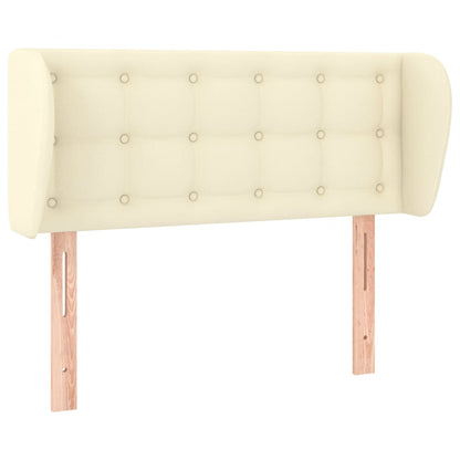 vidaXL Tête de lit à oreilles crème 83x23x78/88 cm similicuir
