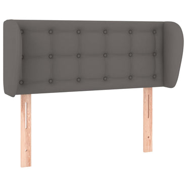 vidaXL Tête de lit à oreilles Gris 83x23x78/88 cm Similicuir