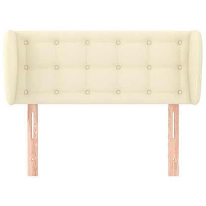 vidaXL Kopfteil mit Ohren Creme 93x23x78/88 cm Kunstleder