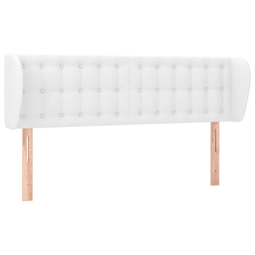 vidaXL Tête de lit à oreilles Blanc 147x23x78/88 cm Similicuir