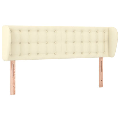 vidaXL Tête de lit à oreilles Crème 147x23x78/88 cm Similicuir