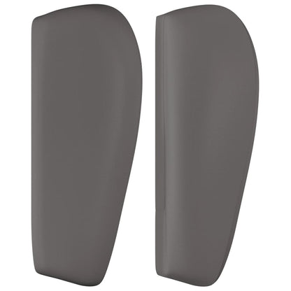 vidaXL Kopfteil mit Ohren Grau 163x23x78/88 cm Kunstleder