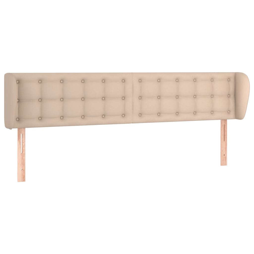 vidaXL Kopfteil mit Ohren Cappuccino-Braun 183x23x78/88 cm Kunstleder