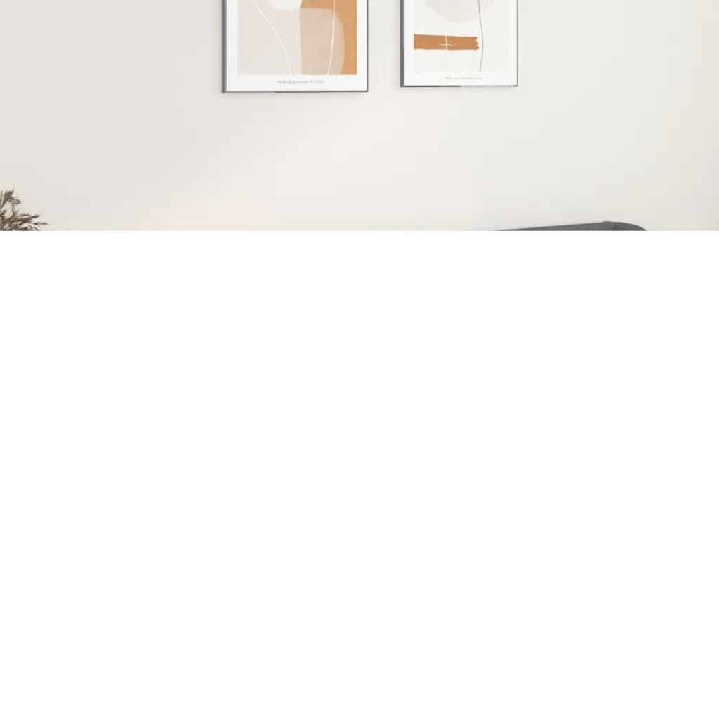 vidaXL Kopfteil mit Ohren Grau 203x23x78/88 cm Kunstleder
