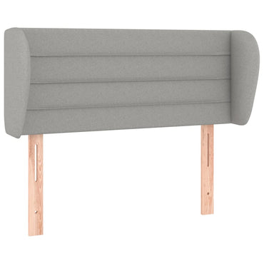 vidaXL Tête de lit avec oreilles Gris clair 83x23x78/88 cm Tissu