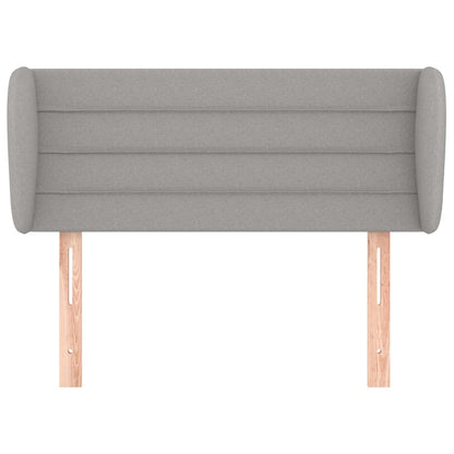 vidaXL Tête de lit avec oreilles Gris clair 83x23x78/88 cm Tissu