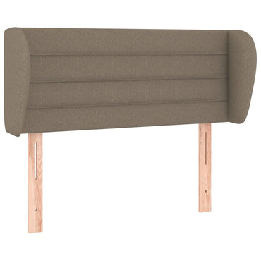 vidaXL Tête de lit à oreilles Taupe 83x23x78/88 cm Tissu