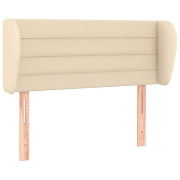 vidaXL Tête de lit à oreilles Crème 83x23x78/88 cm Tissu