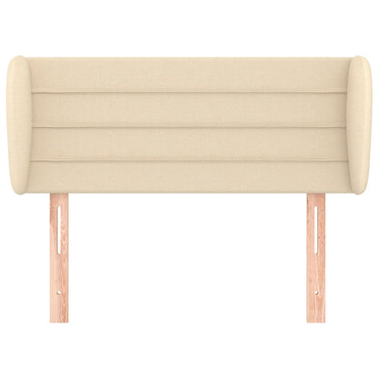 vidaXL Tête de lit à oreilles Crème 83x23x78/88 cm Tissu