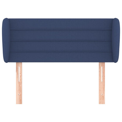 vidaXL Tête de lit à oreilles bleu 83x23x78/88 cm Tissu