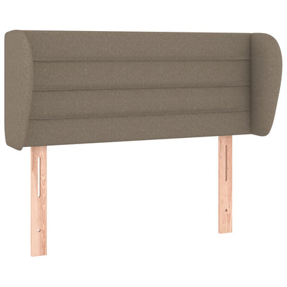 vidaXL Kopfteil mit Ohren Taupe 93x23x78/88 cm Stoff
