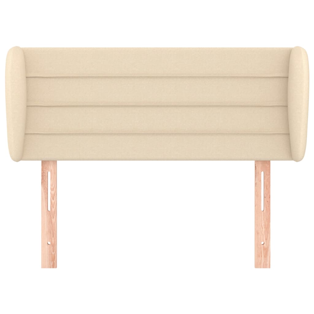 vidaXL Kopfteil mit Ohren Creme 93x23x78/88 cm Stoff