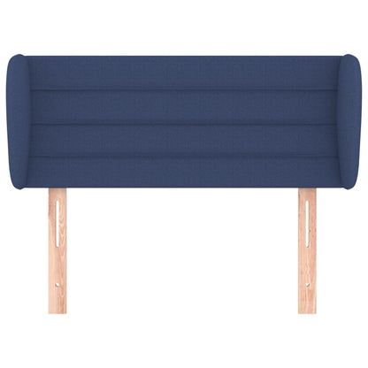 vidaXL Kopfteil mit Ohren Blau 103x23x78/88 cm Stoff