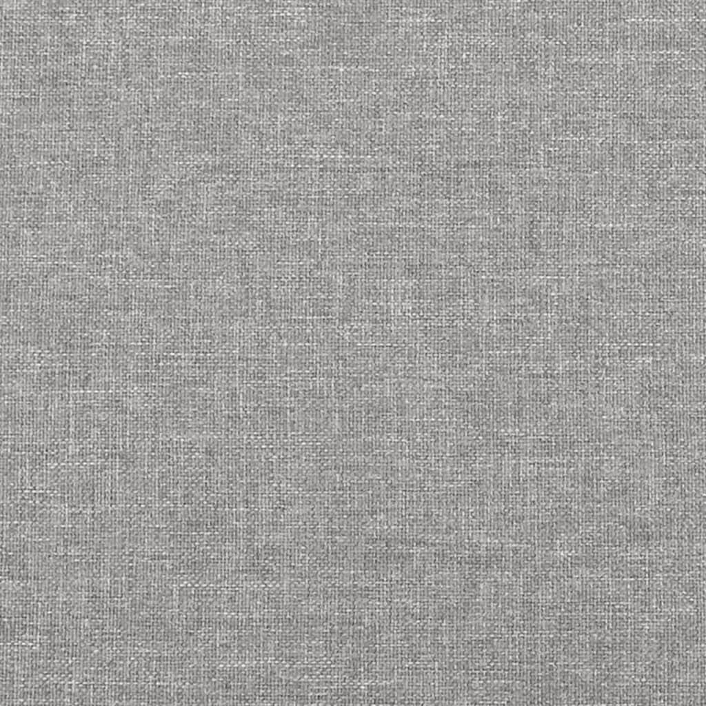 vidaXL Kopfteil mit Ohren Hellgrau 147x23x78/88 cm Stoff