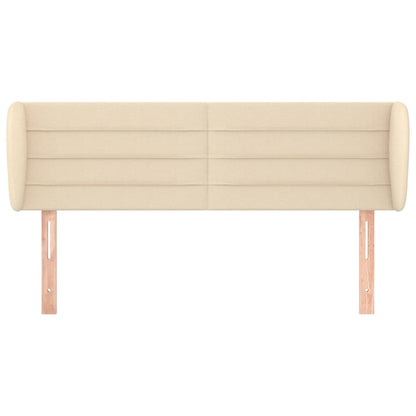 vidaXL Kopfteil mit Ohren Creme 147x23x78/88 cm Stoff