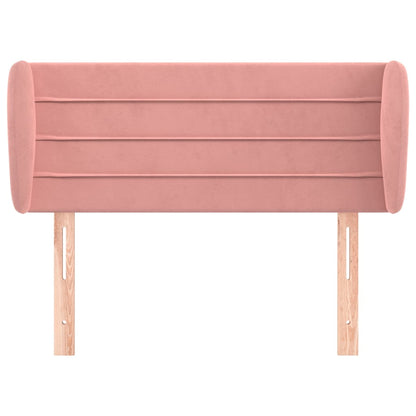 vidaXL Kopfteil mit Ohren Rosa 83x23x78/88 cm Samt