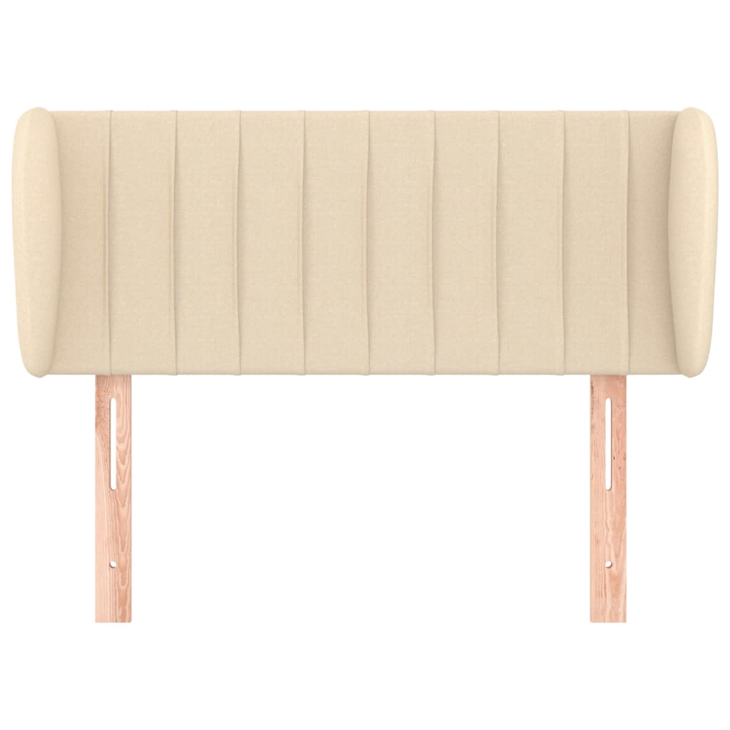 vidaXL Kopfteil mit Ohren Creme 83x23x78/88 cm Stoff