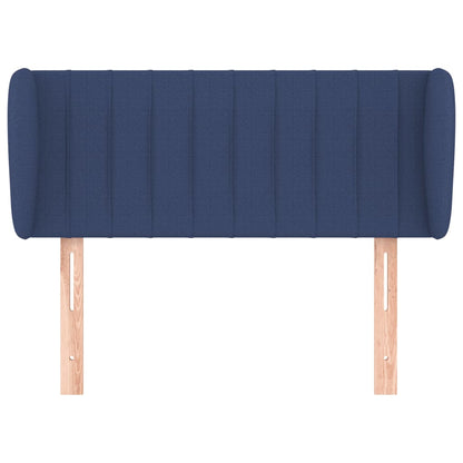 vidaXL Kopfteil mit Ohren Blau 83x23x78/88 cm Stoff