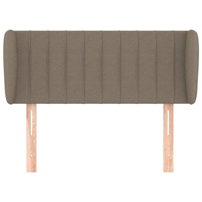 vidaXL Kopfteil mit Ohren Taupe 93x23x78/88 cm Stoff
