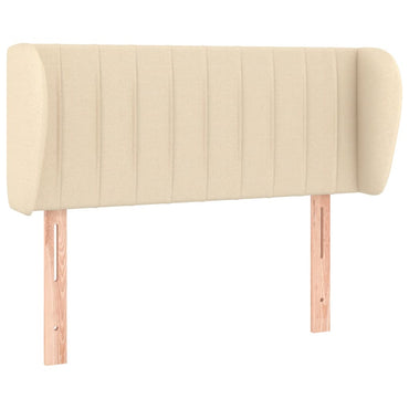 vidaXL Kopfteil mit Ohren Creme 93x23x78/88 cm Stoff