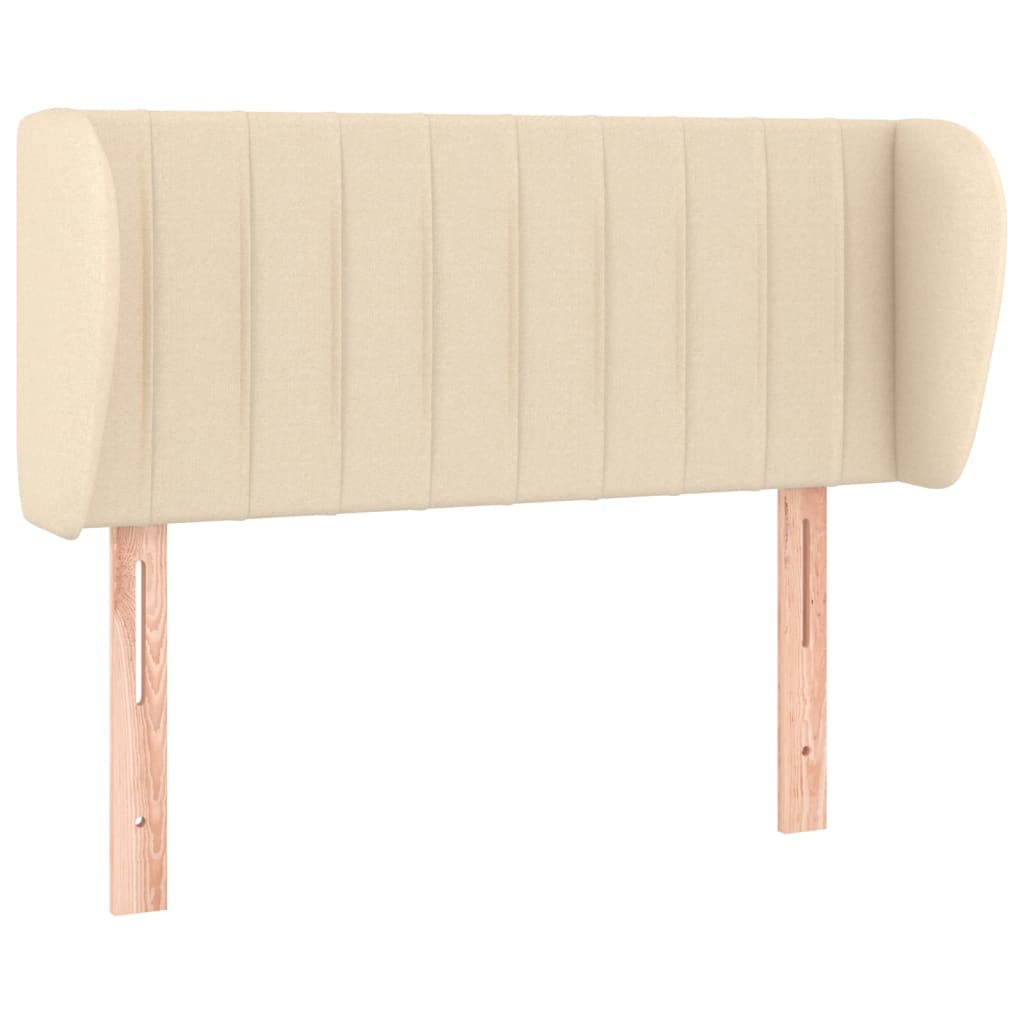 vidaXL Kopfteil mit Ohren Creme 103x23x78/88 cm Stoff