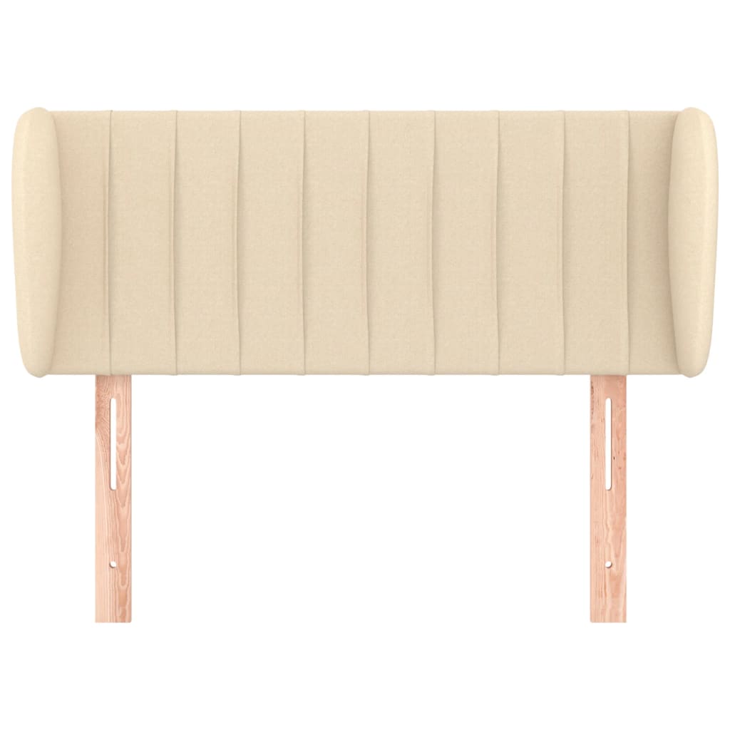 vidaXL Kopfteil mit Ohren Creme 103x23x78/88 cm Stoff