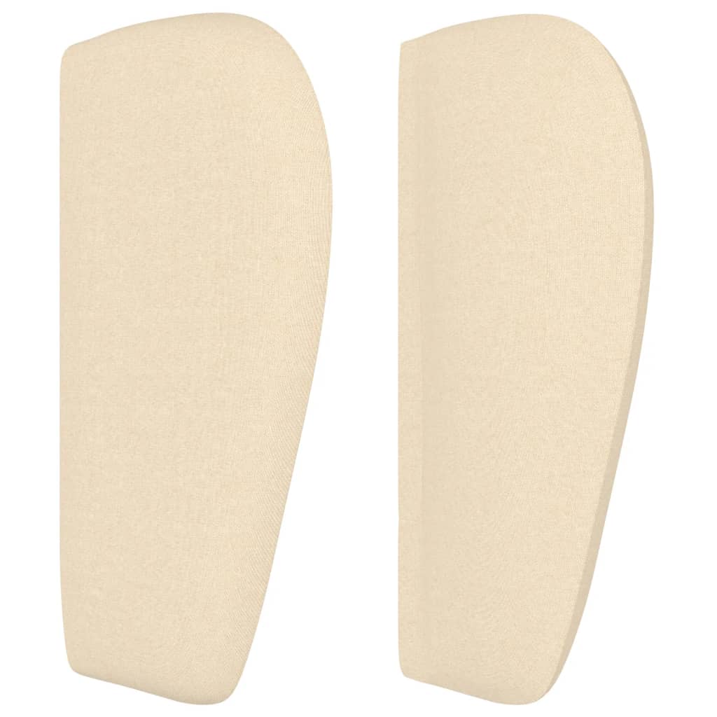 vidaXL Kopfteil mit Ohren Creme 103x23x78/88 cm Stoff