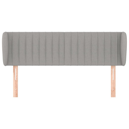 vidaXL Kopfteil mit Ohren Hellgrau 147x23x78/88 cm Stoff