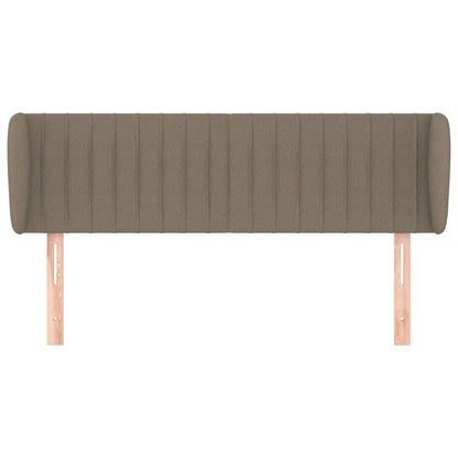 vidaXL Kopfteil mit Ohren Taupe 147x23x78/88 cm Stoff