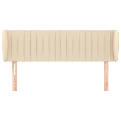vidaXL Kopfteil mit Ohren Creme 147x23x78/88 cm Stoff