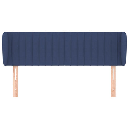 vidaXL Kopfteil mit Ohren Blau 147x23x78/88 cm Stoff
