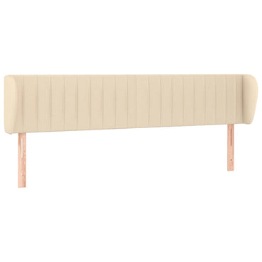 vidaXL Kopfteil mit Ohren Creme 183x23x78/88 cm Stoff