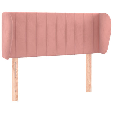 vidaXL Kopfteil mit Ohren Rosa 93x23x78/88 cm Samt